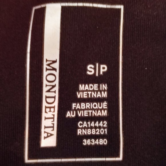 Mondetta black pink zip up  jacket with thumb holes and pockets - Picture 5 of 9